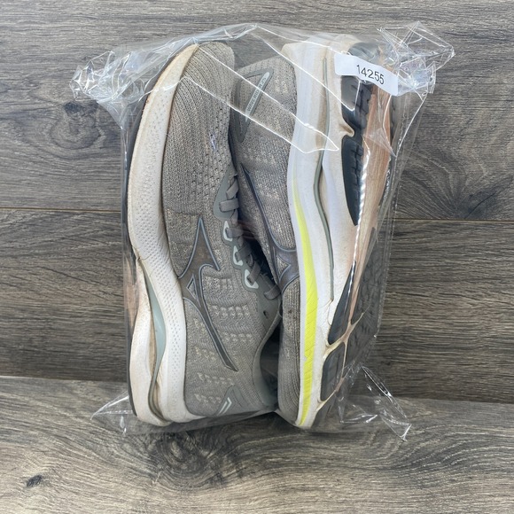 Mizuno Wave Rider 25 Waveknit Athletic Sneakers Shoes Women's Size 9 Gray - Picture 13 of 14